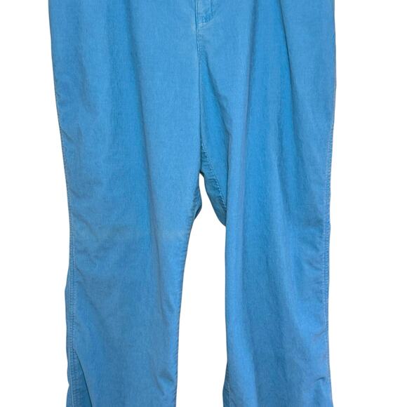 Talbots Straight Leg Stretch Blue Corduroy Pants Plus Size 18 - Picture 4 of 8